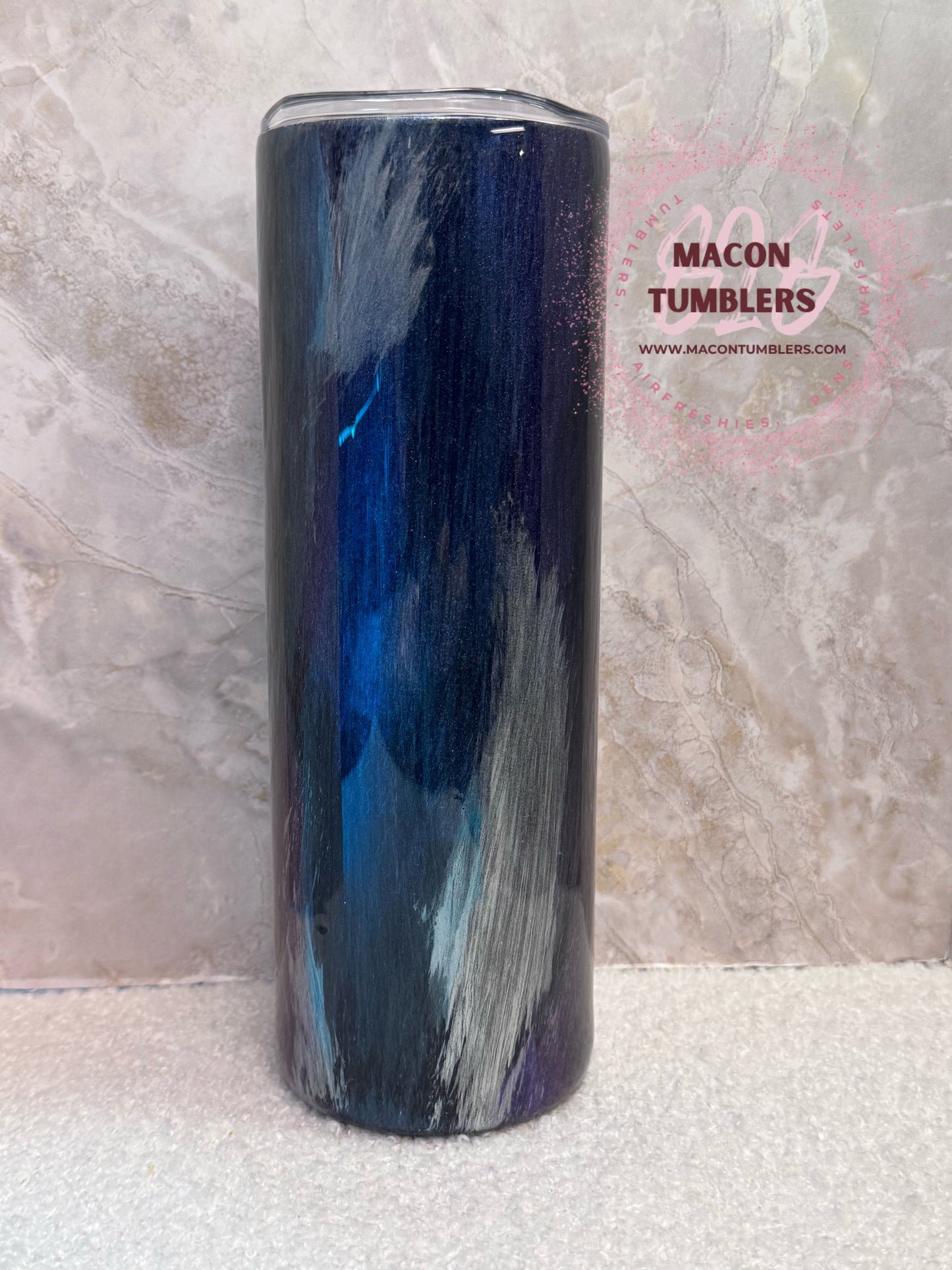 20 oz “Don’t Be Salty” Moody Rain Girl Tumbler – Handmade Stainless Steel Tumbler