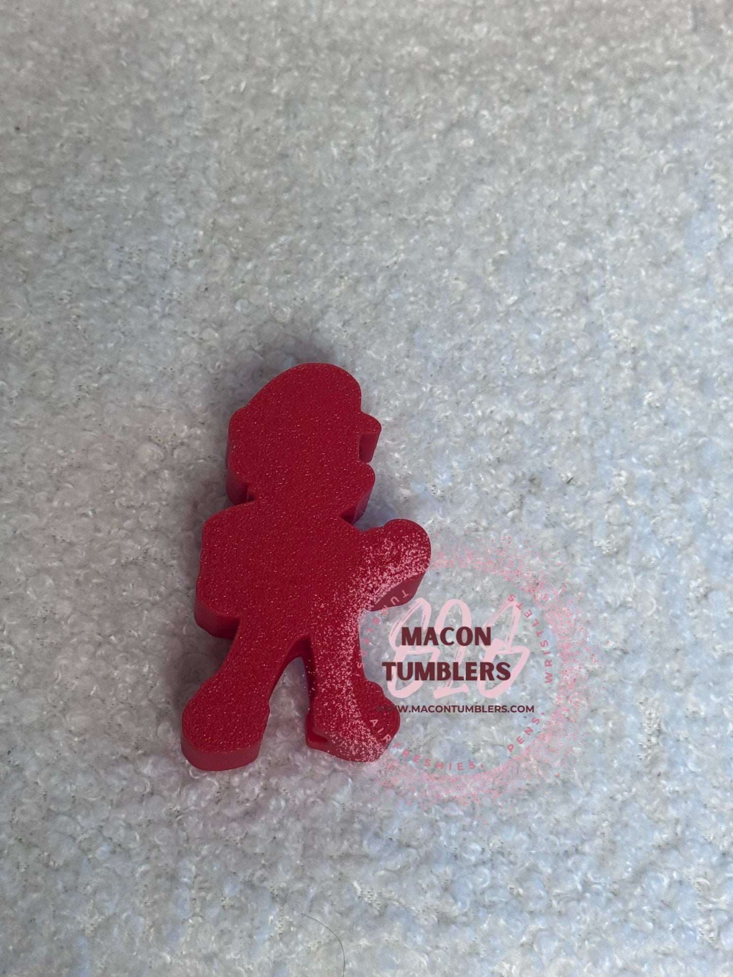 Mario Inspired 3D Printed Straw Charm