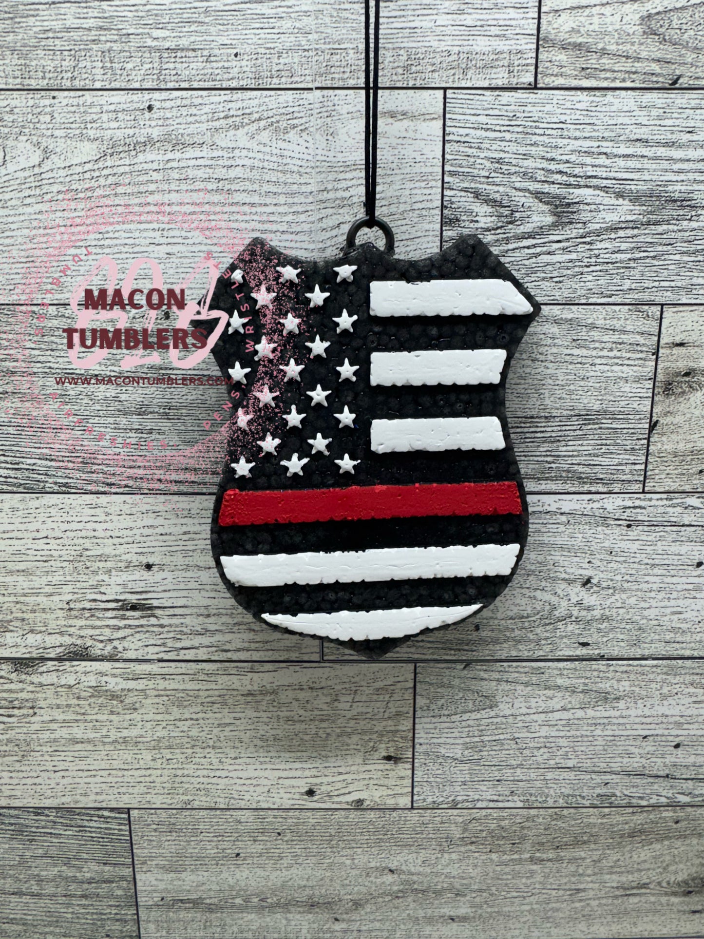 Badge w/Flag Air Freshie (COWBOY KILLER)