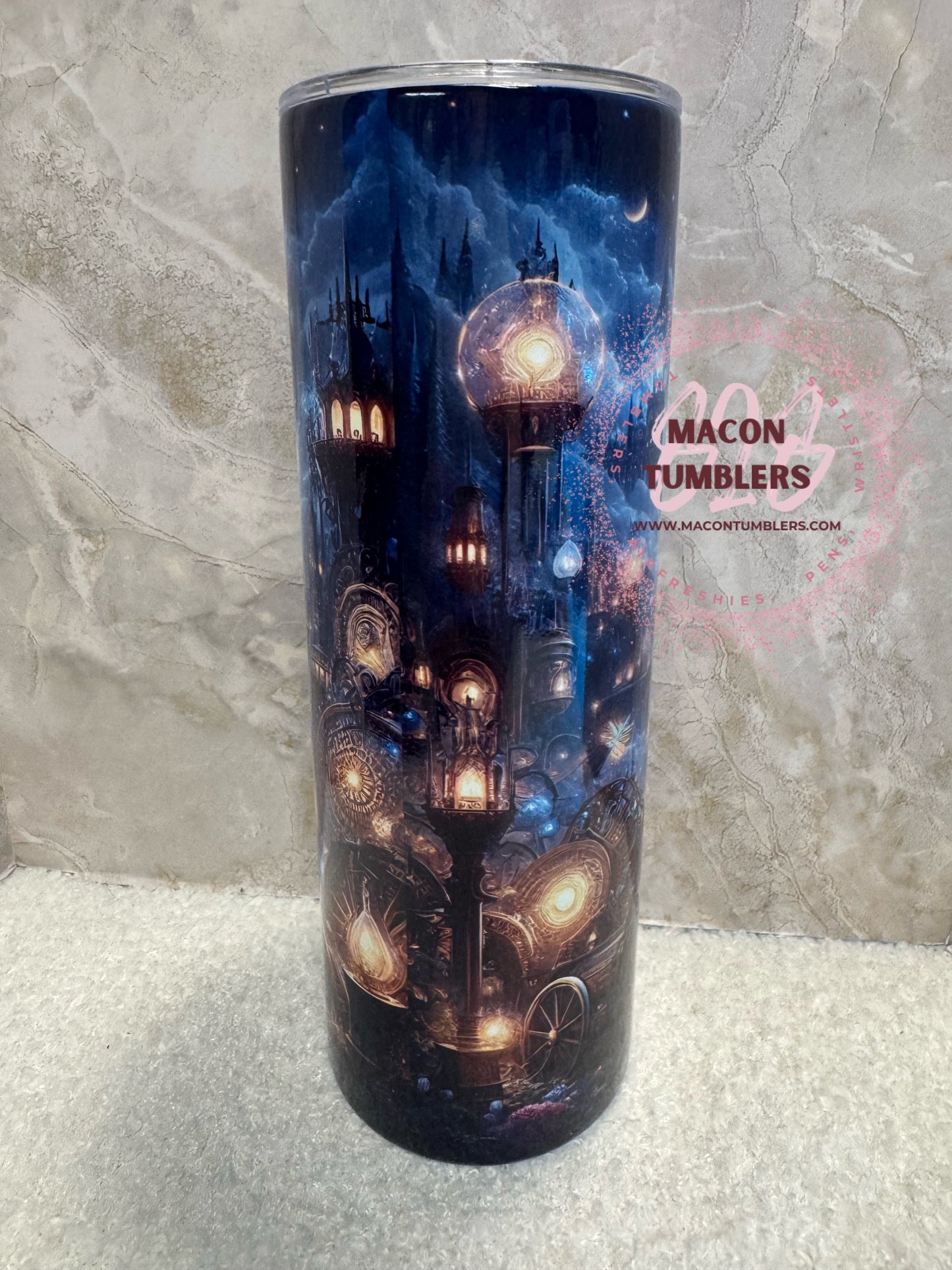 Wizard Castle Fantasy 20 oz Sublimation Tumbler | Magic School Inspired Cup