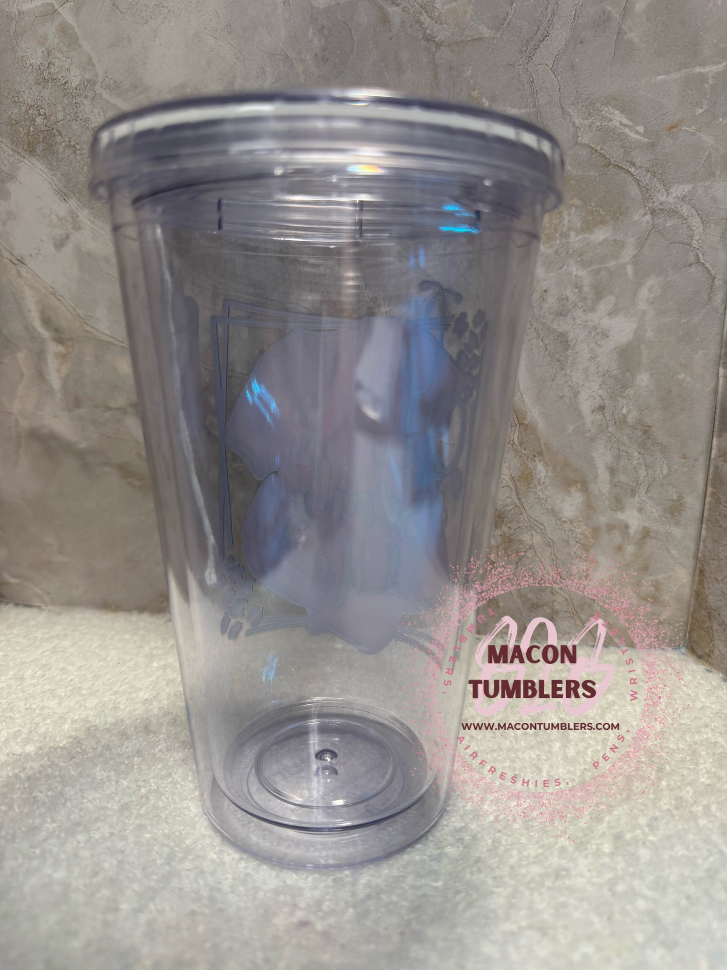 16oz Scrub Life Tapered Plastic Tumbler – Nurse & Medical Cup with Lid