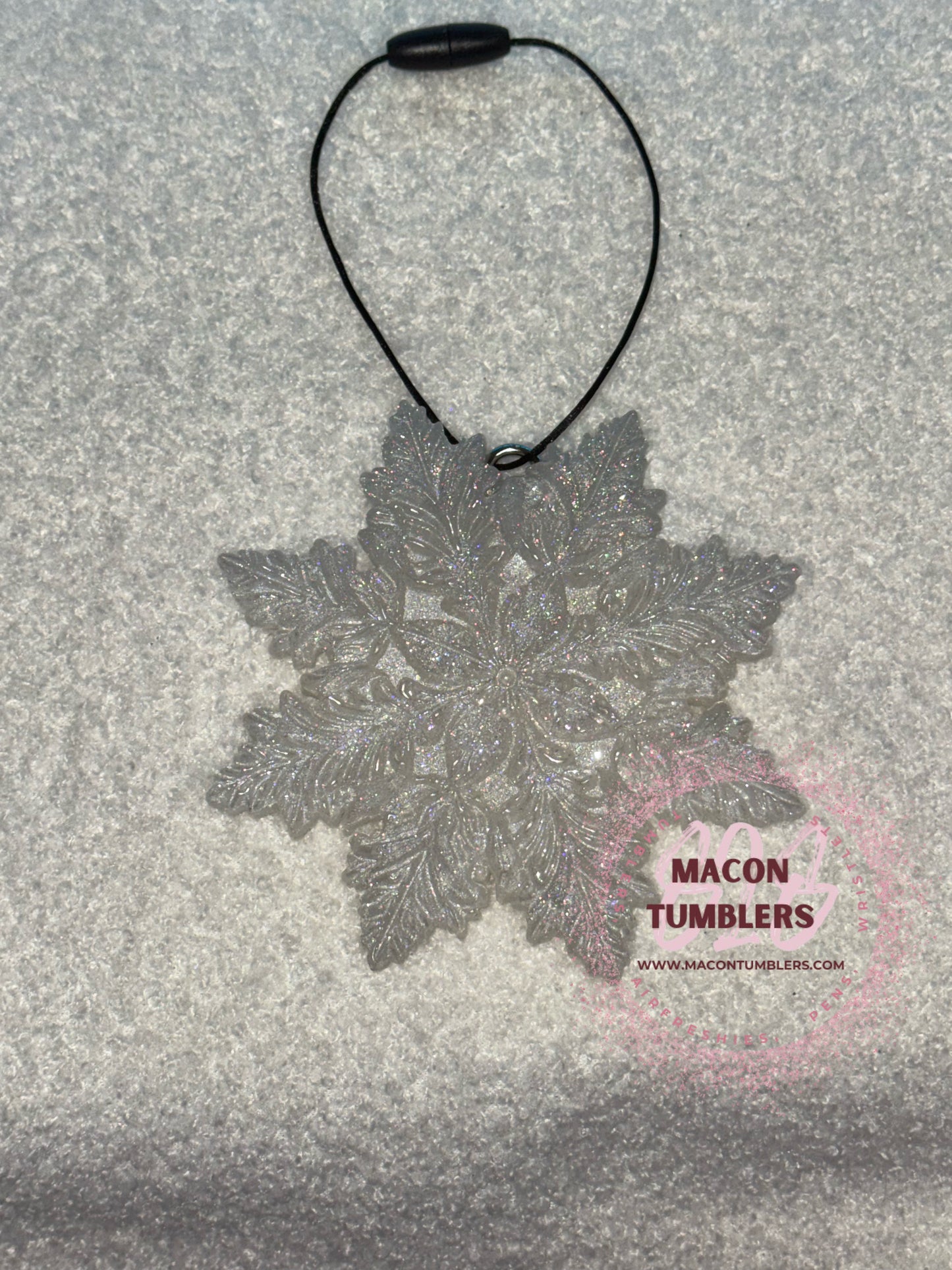 3D Snowflake Custom Freshie