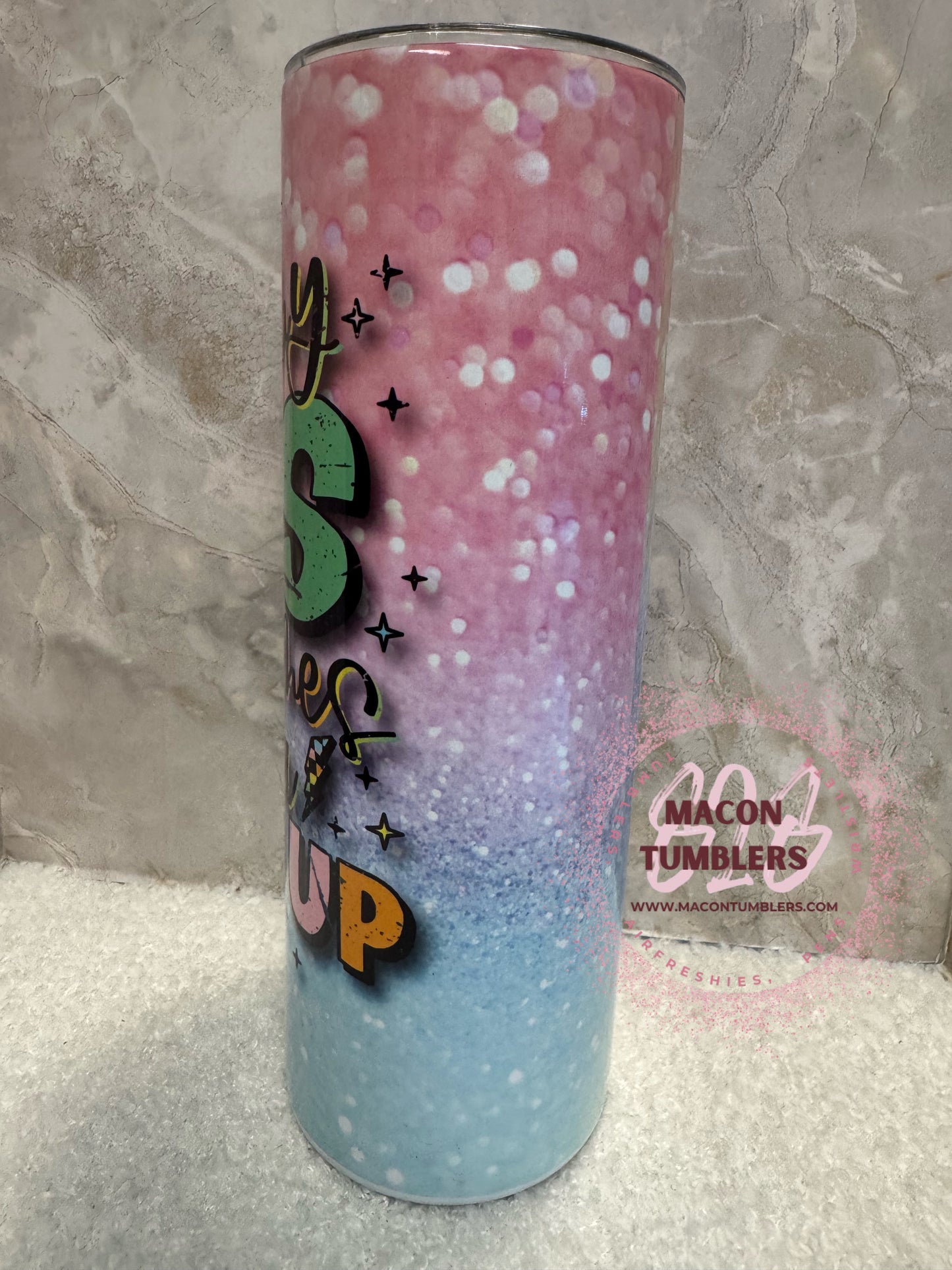 “I Love My Kids Sometimes But Sometimes I Wanna Square Up” Tumbler – 20oz Skinny Sublimation Tumbler