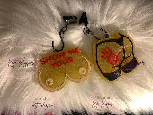 Flirt & Alert -Vent Clip Set Custom Freshie