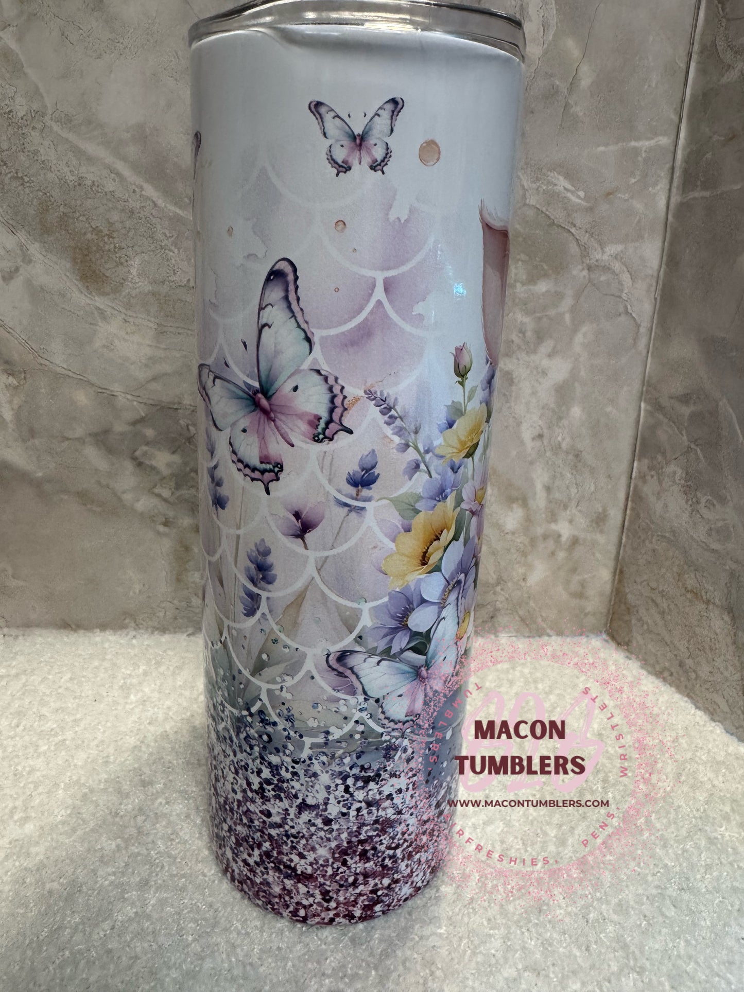 20oz Pig Sublimation Tumbler Set with Beaded Pen & Pig Keychain – Cute Farm Animal Gift Bundle