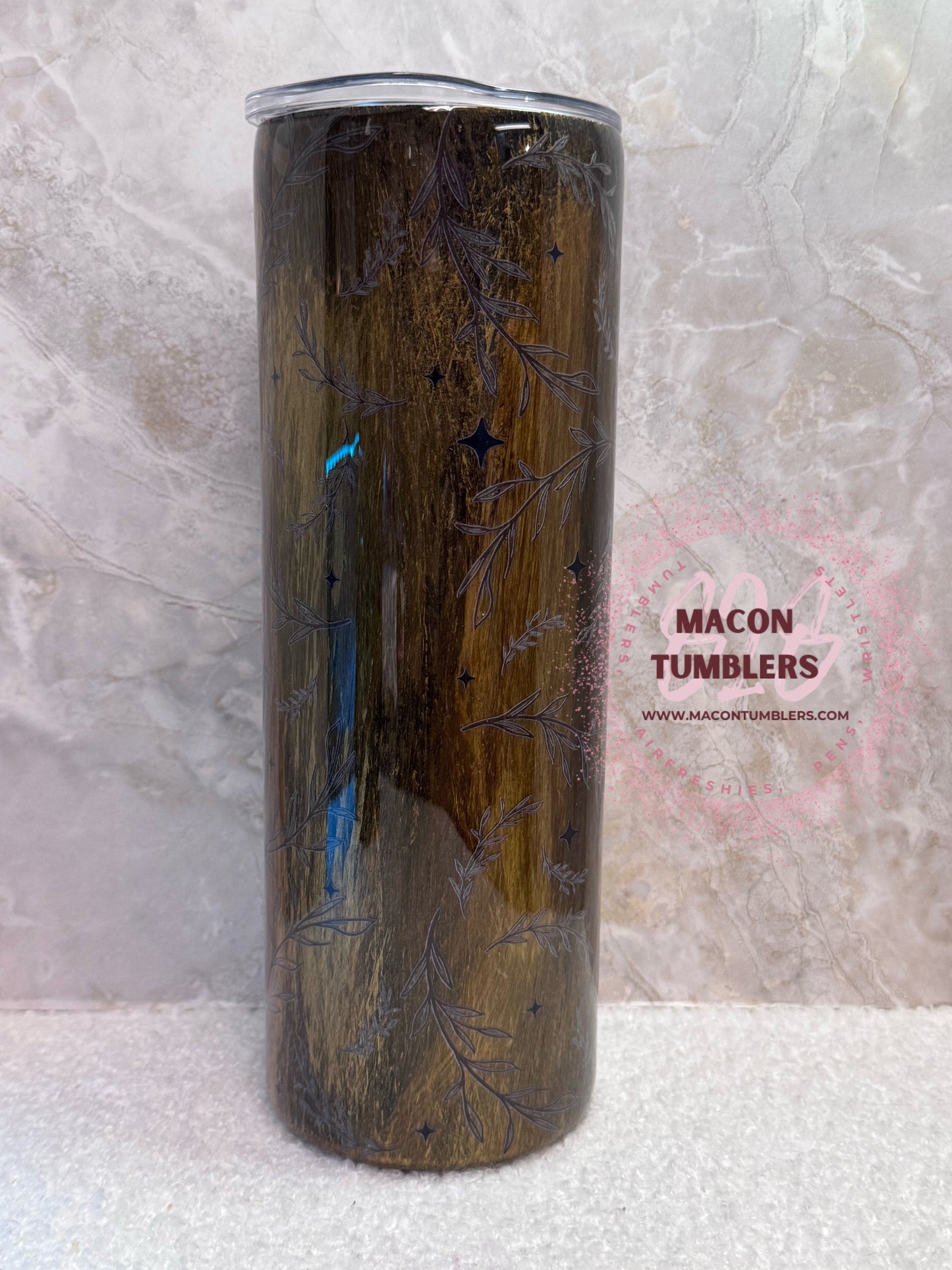 20 oz “Hello Hunting Season, Goodbye Husband” Rustic Woodgrain Tumbler 🦌