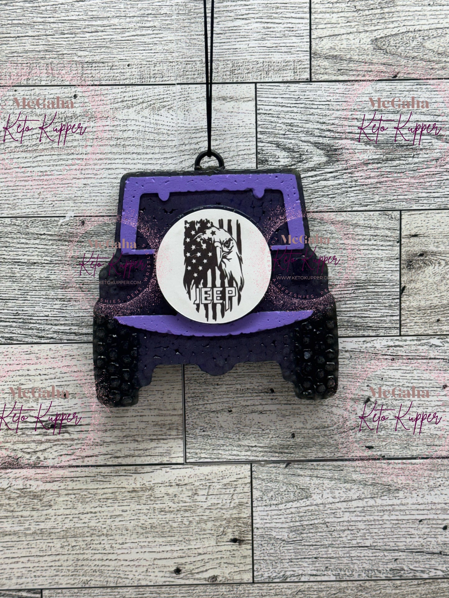 Jeep w/Tire Cardstock Freshie