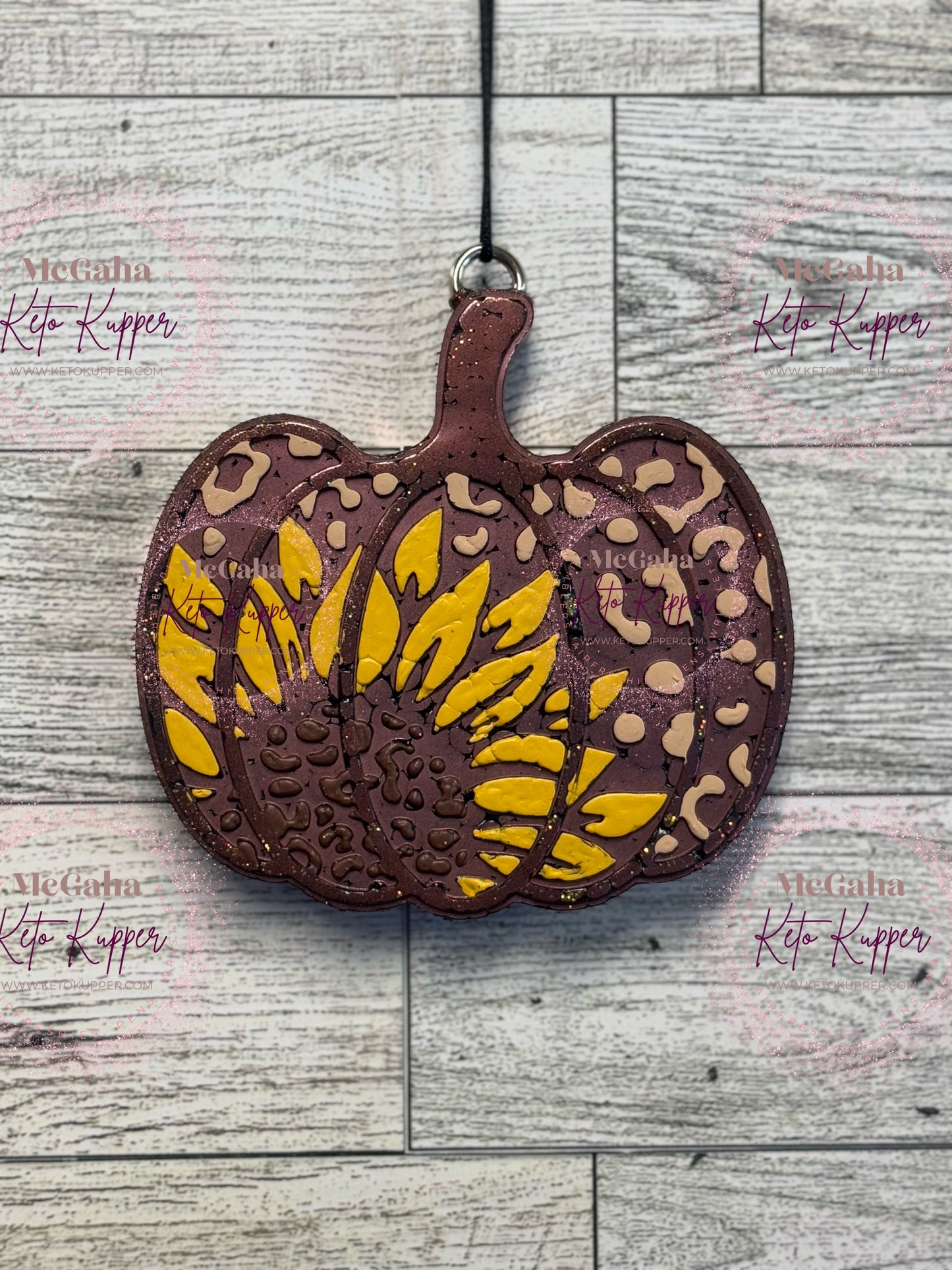 Pumpkin w/Sunflower Print Freshie