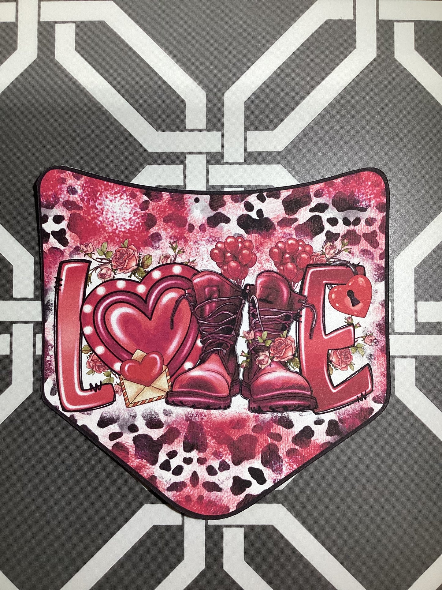 Valentines Pocket Cardstock Freshie Template