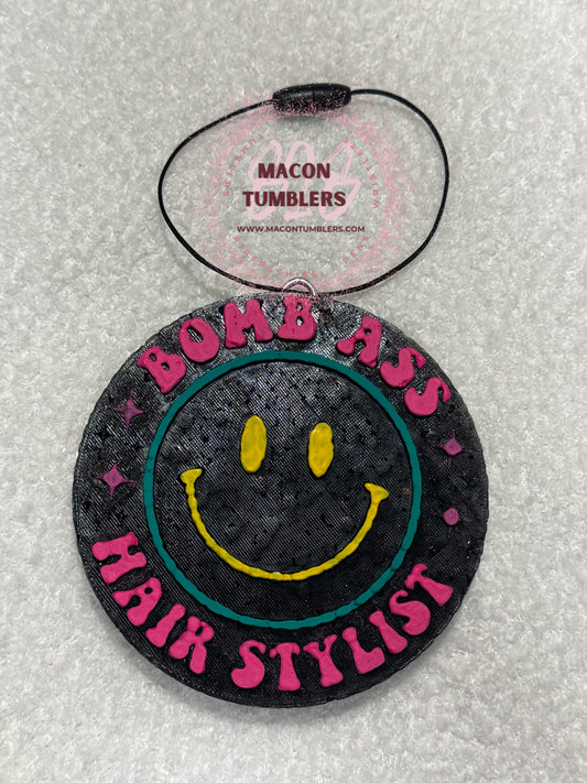 Bomb Ass Hair Stylist Custom Freshie