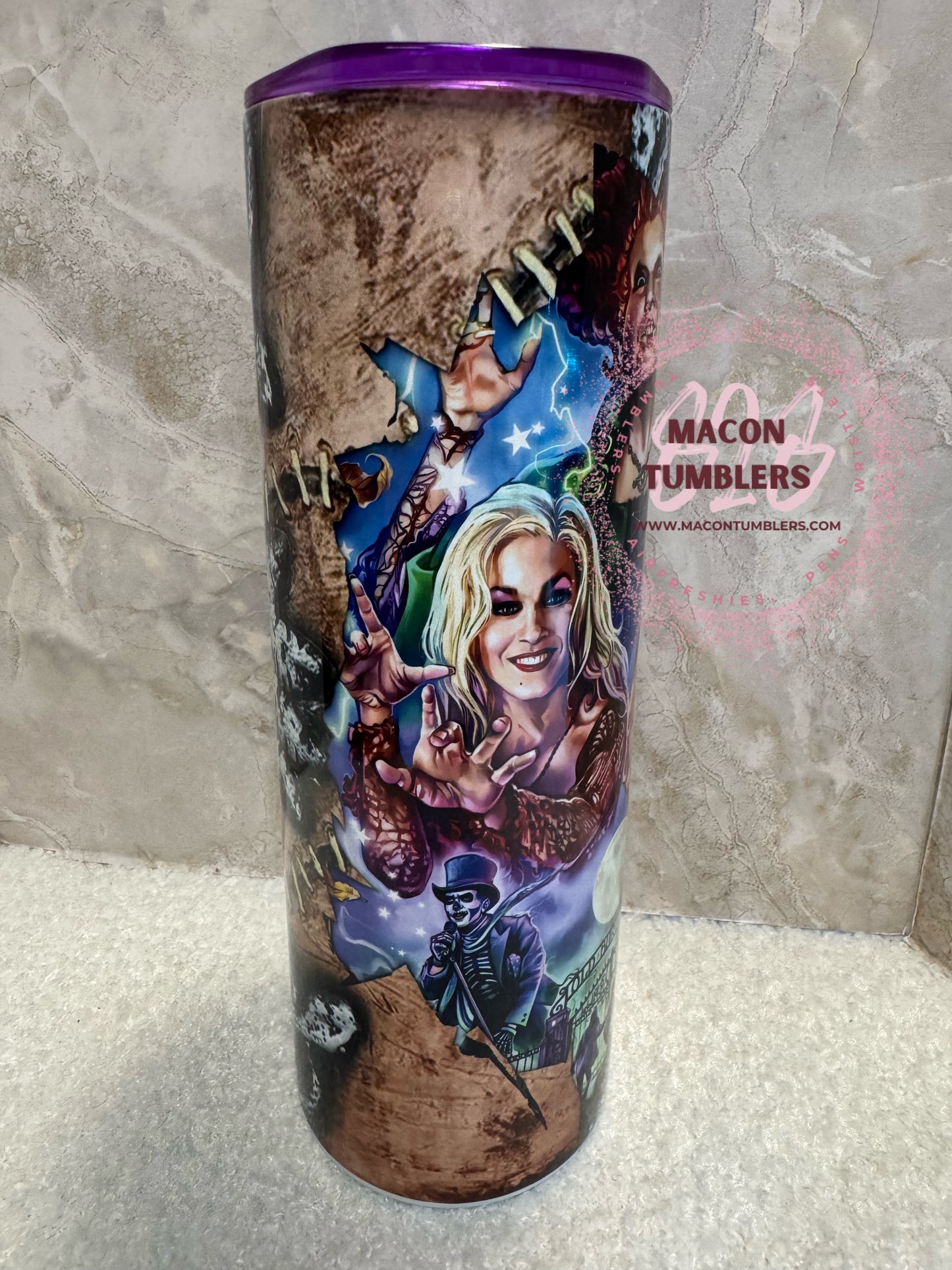 Hocus Pocus Inspired 20 oz Sublimation Tumbler | Halloween Witch Sisters Cup 🕯️