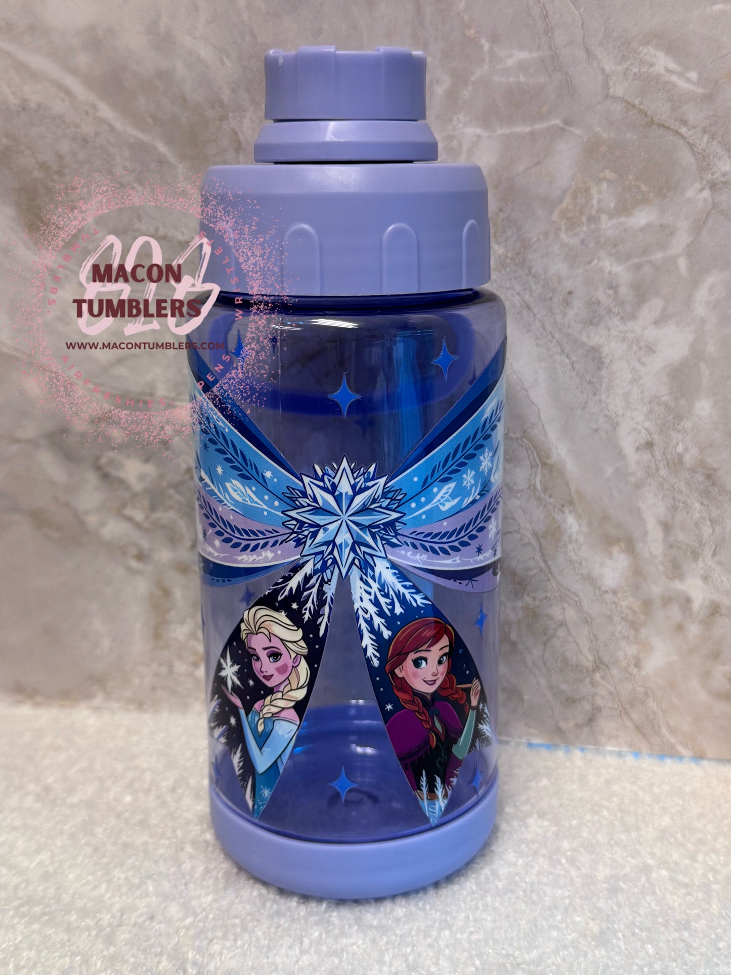 Snow Princess Acrylic Water Bottle – Screw On Top
