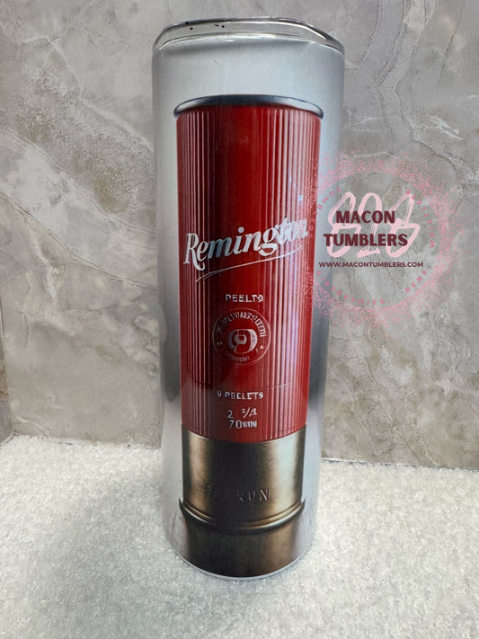 12 Gauge Shotgun Shell 20 oz Sublimation Tumbler | Hunting & Outdoors Cup