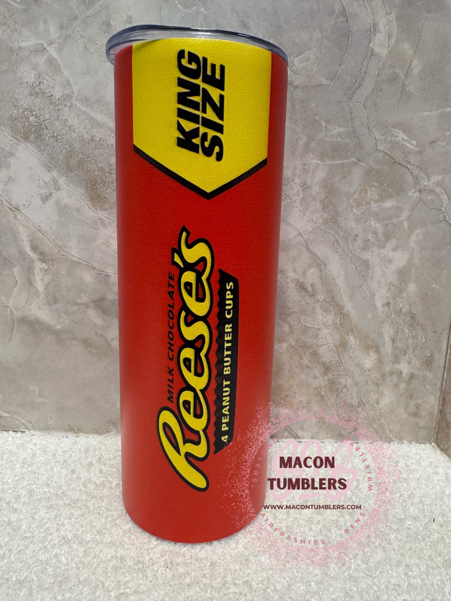 Candy Bar Inspired 20 oz Stainless Steel Skinny Tumbler