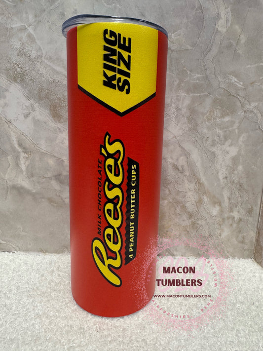 Candy Bar Inspired 20 oz Stainless Steel Skinny Tumbler