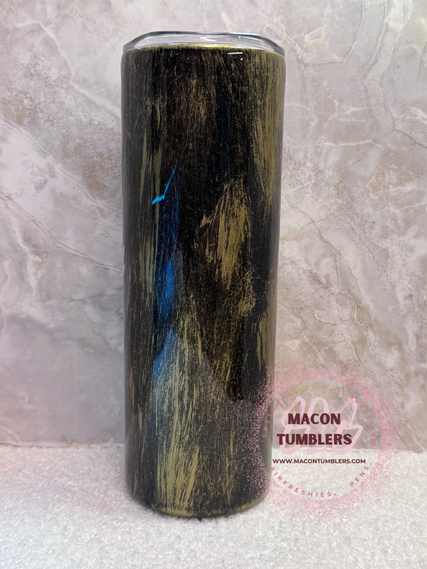 🪖 20 oz Distressed Military Coffee Tumbler – Boots, Rifle & Freedom Design