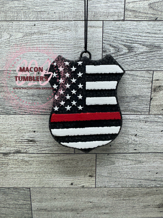 Badge w/Flag Air Freshie (COWBOY KILLER)