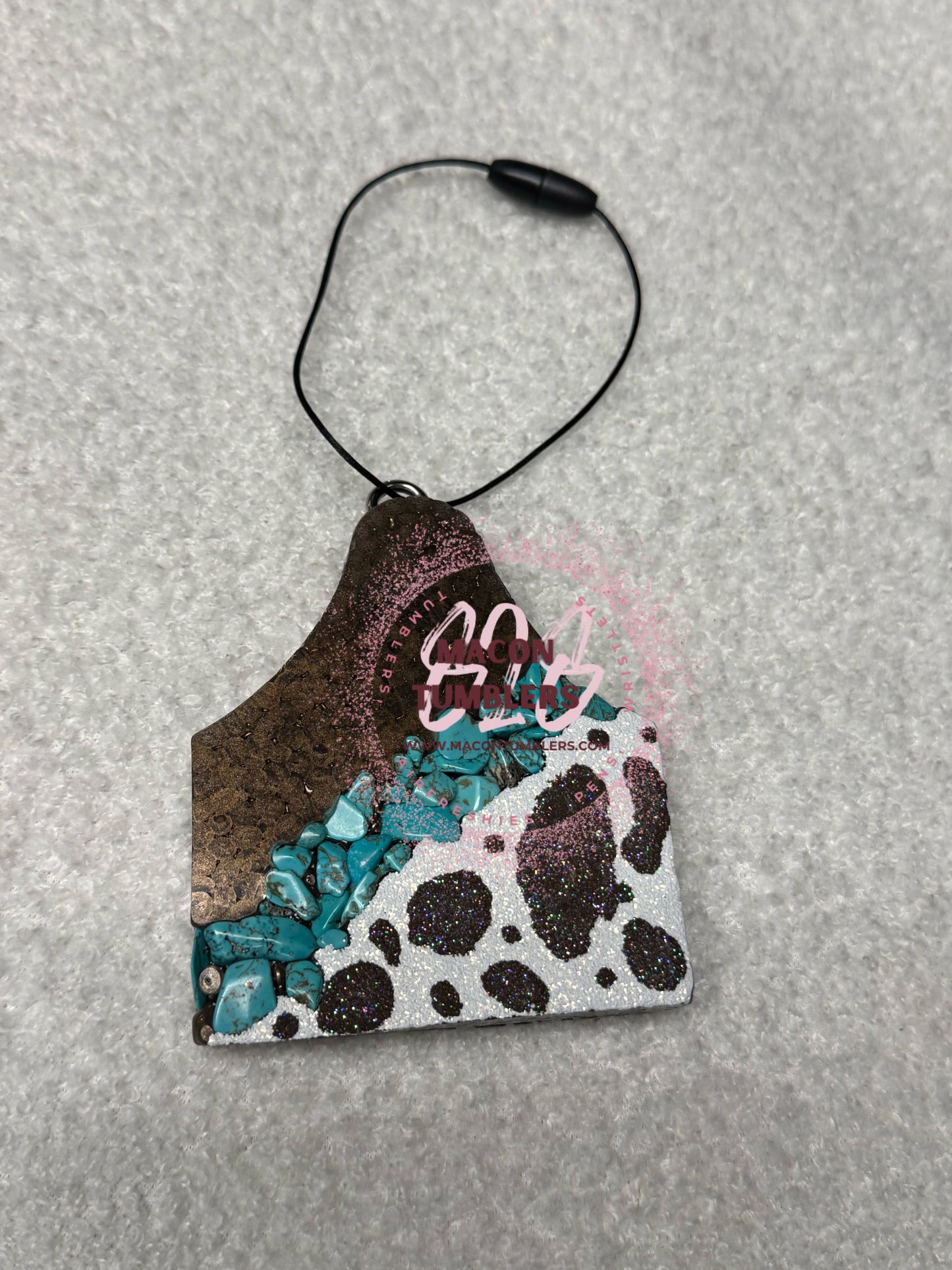 Cow Tag Freshie (Mahogany Coconut)