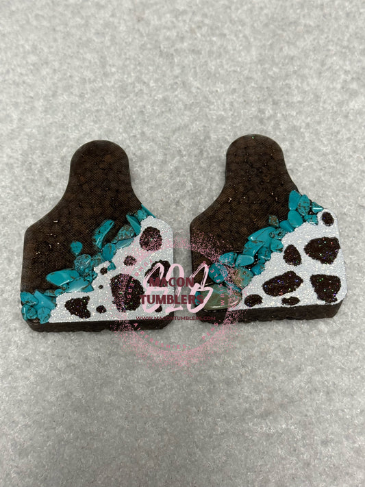 Cow Tag Vent Freshie Set of 2 (Mahogany Coconut)