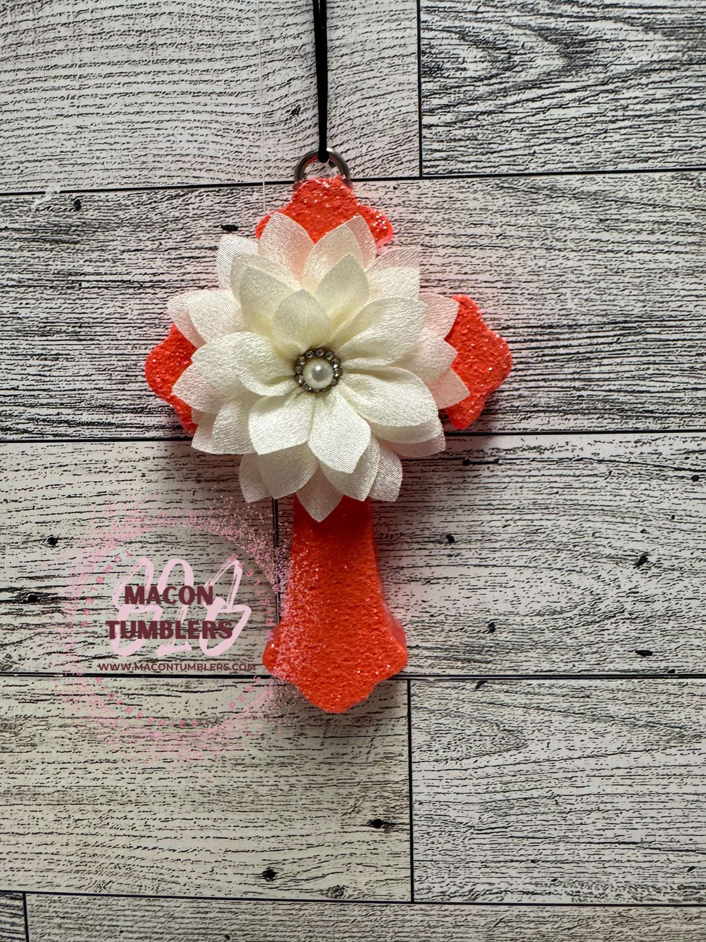 Cross w/Flower Freshie