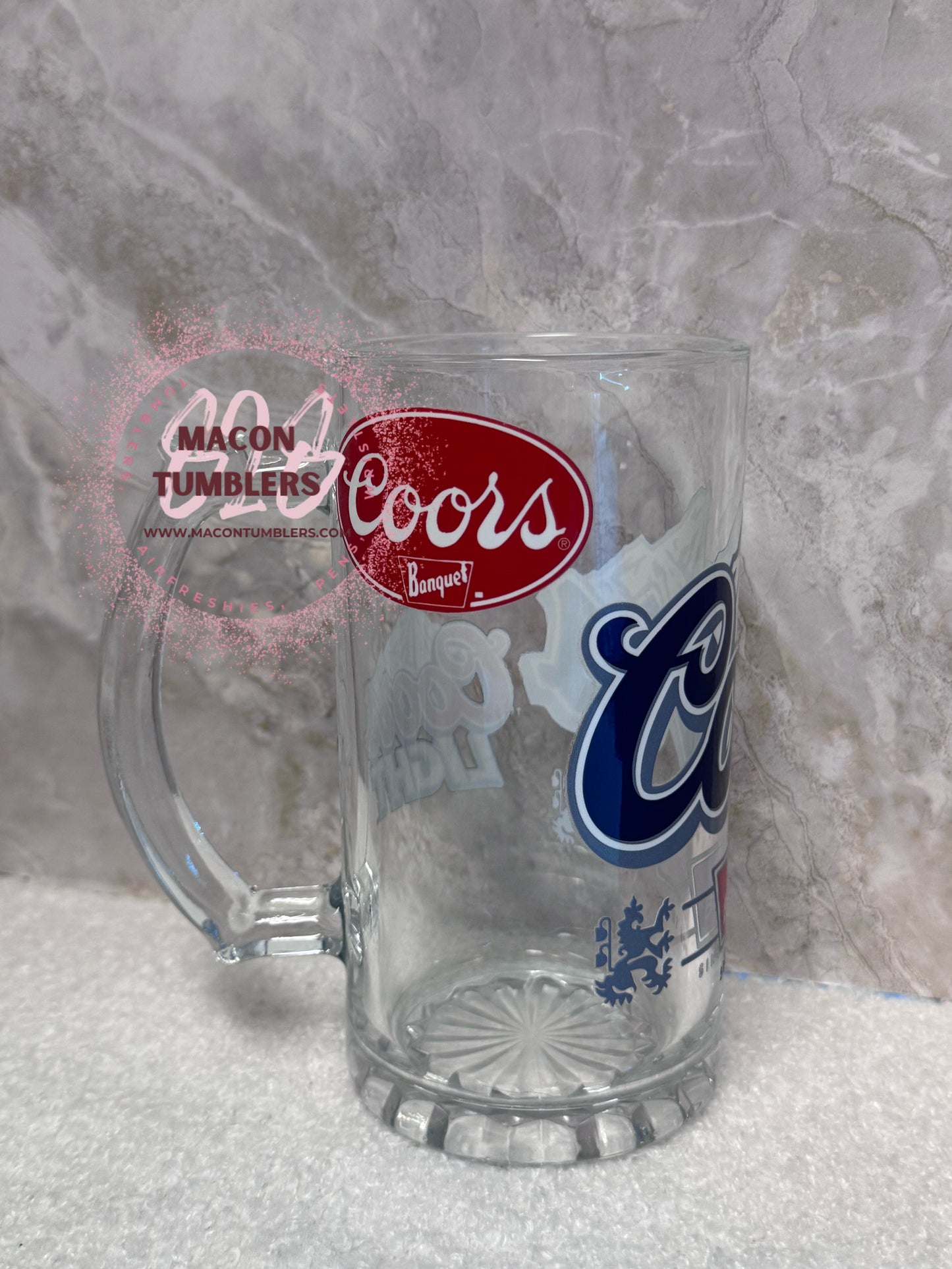 Coors Inspired Glass Beer Mug