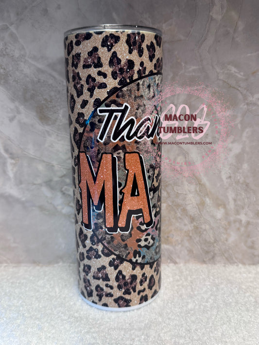Thankful Mama 20 oz Skinny Stainless Steel Sublimation Tumbler