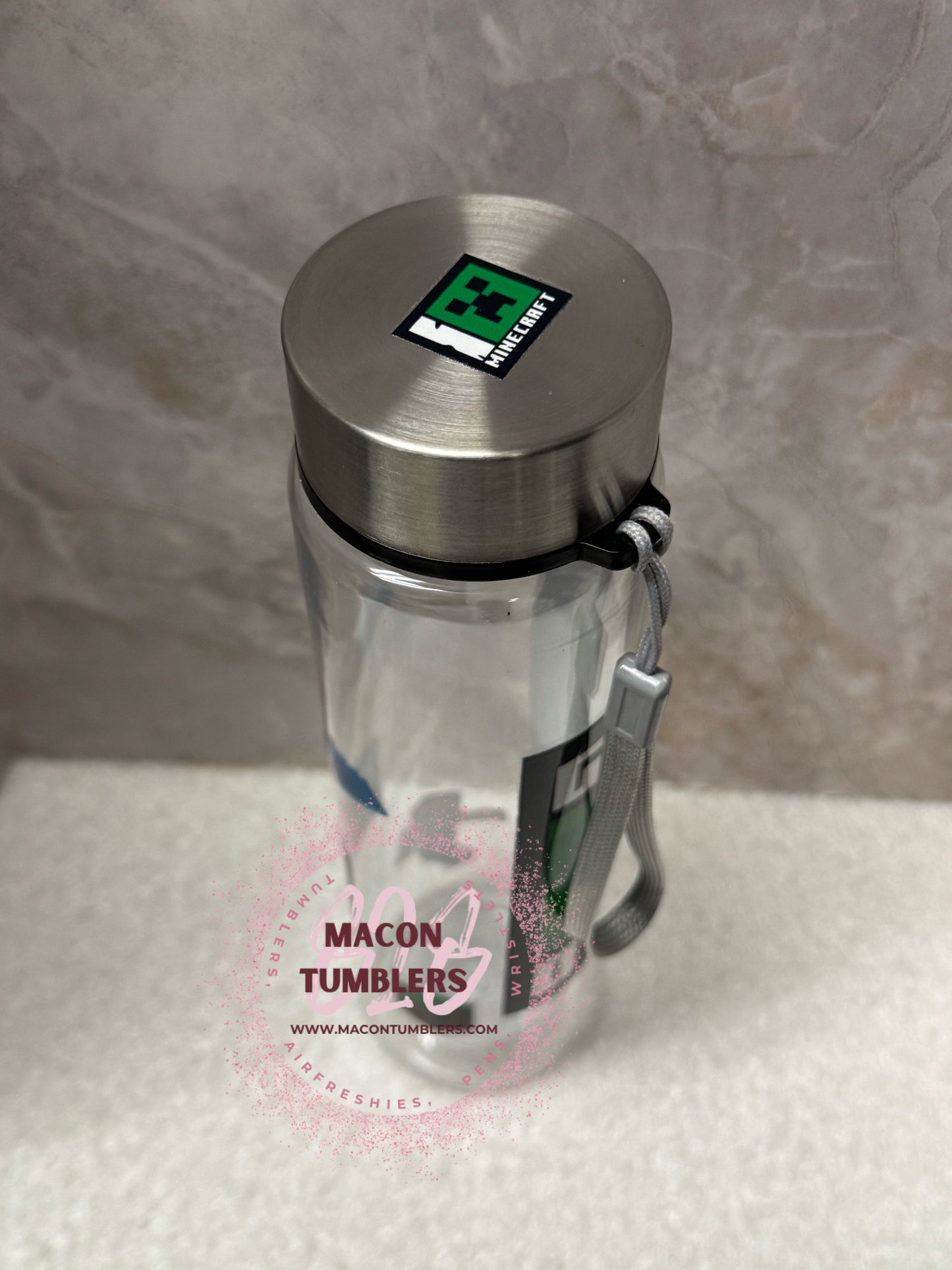18oz Pixel Builder Water Bottle