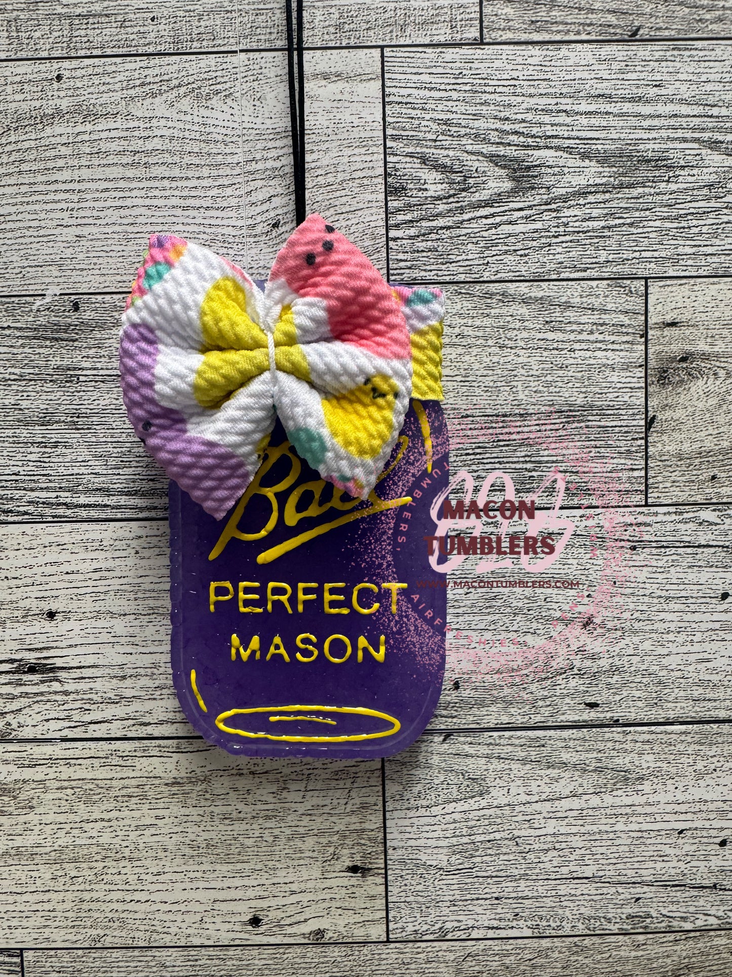 Mason Jar with Flowers Custom Freshie