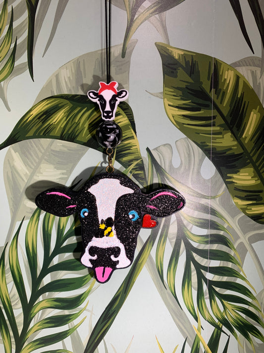 Cow w/Bee Custom Freshie