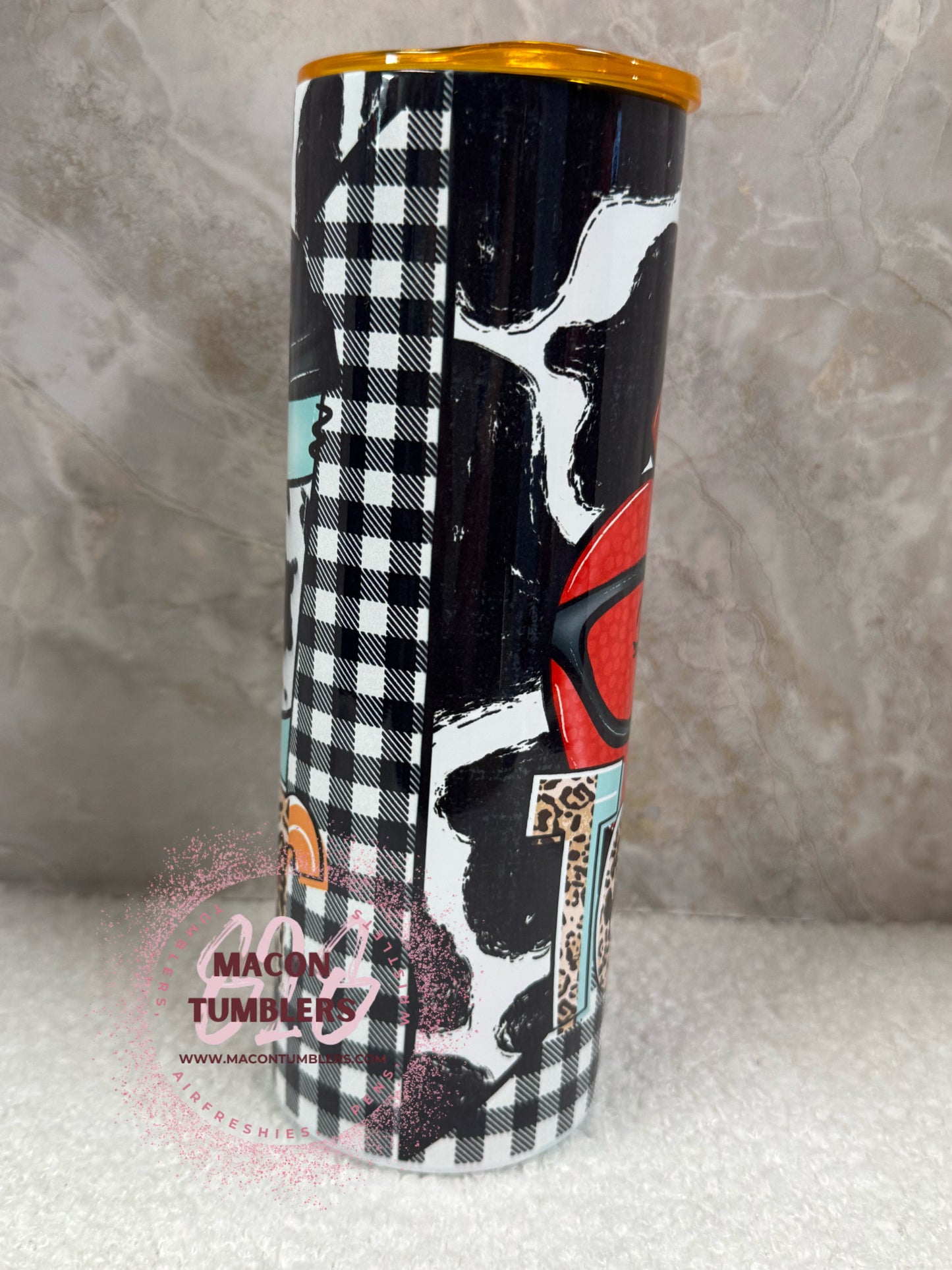 Teacher Apple Tumbler – 20oz Skinny Sublimation Tumbler