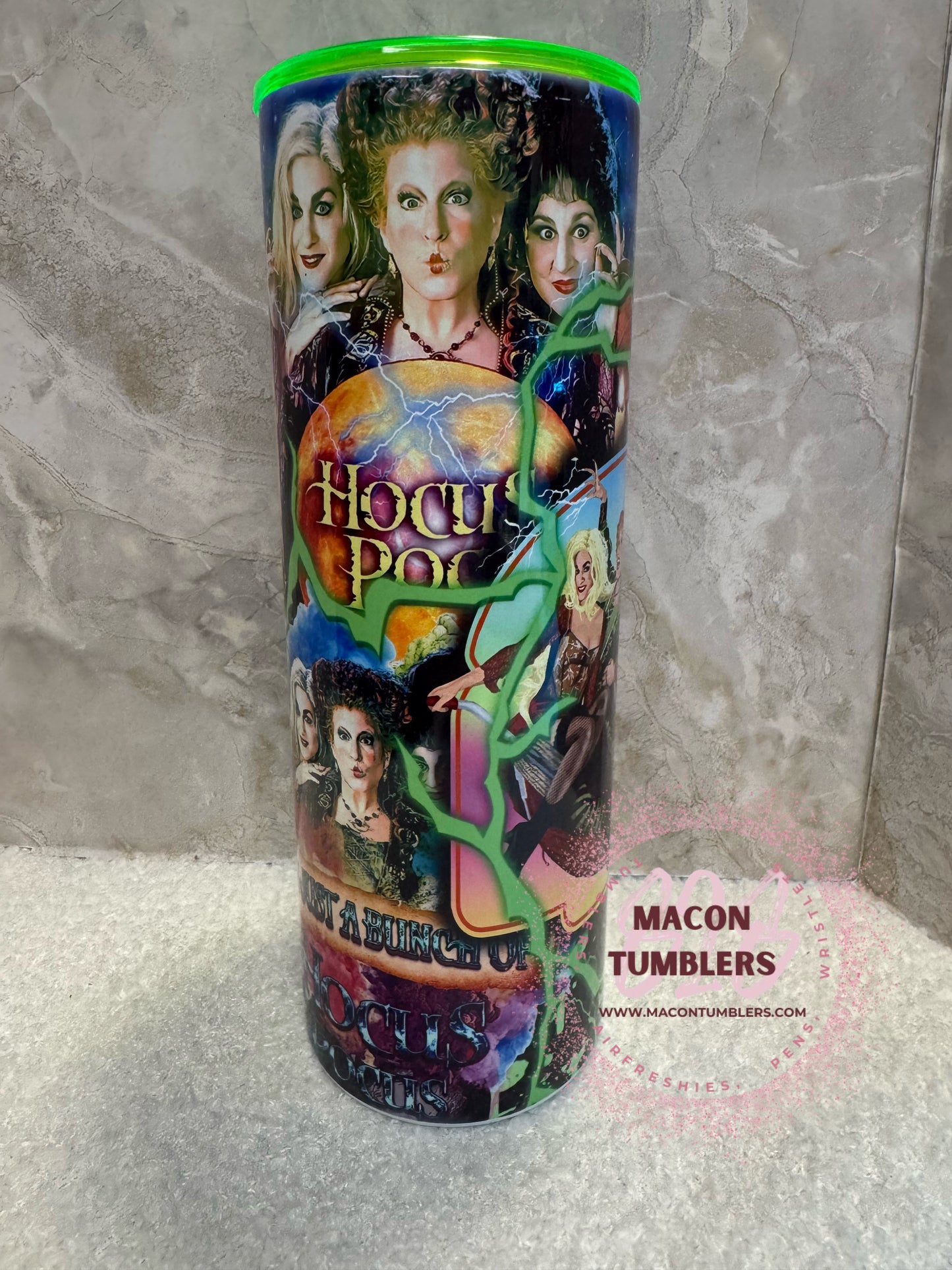 Hocus Pocus Sisters 20oz Sublimation Tumbler | Halloween Witch Cup
