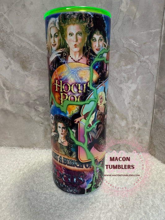 Hocus Pocus Sisters 20oz Sublimation Tumbler | Halloween Witch Cup