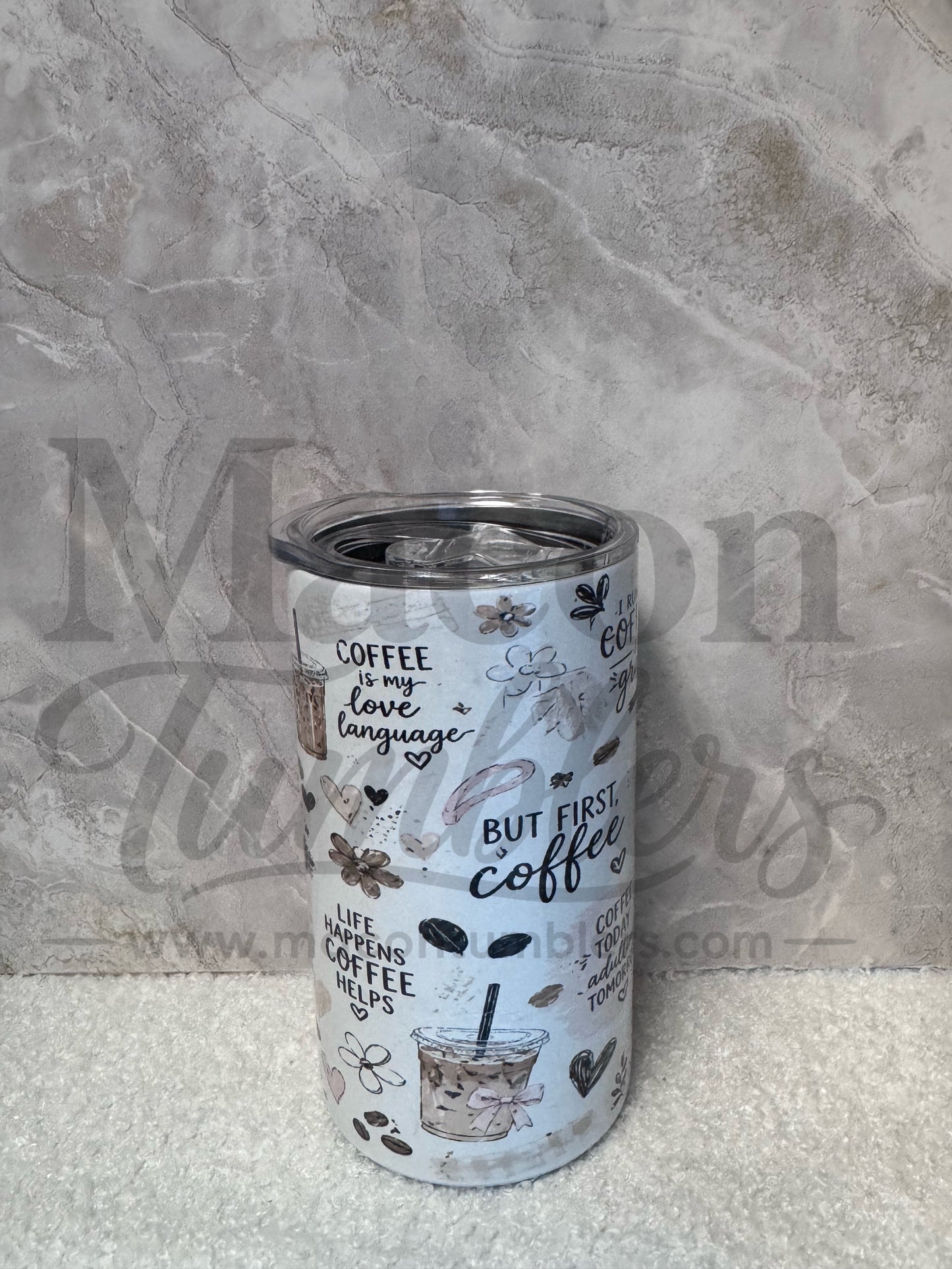 Coffee, Confidence & Chaos 12 oz Tumbler