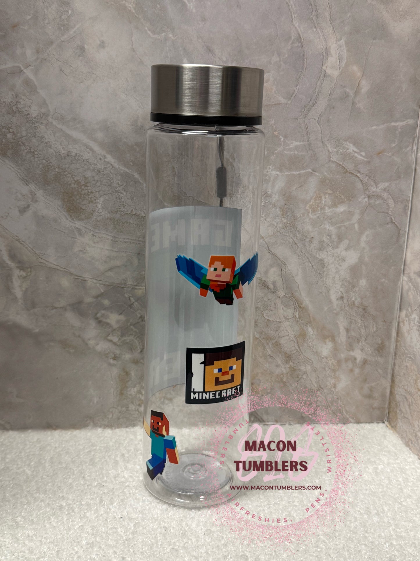 18oz Pixel Builder Water Bottle