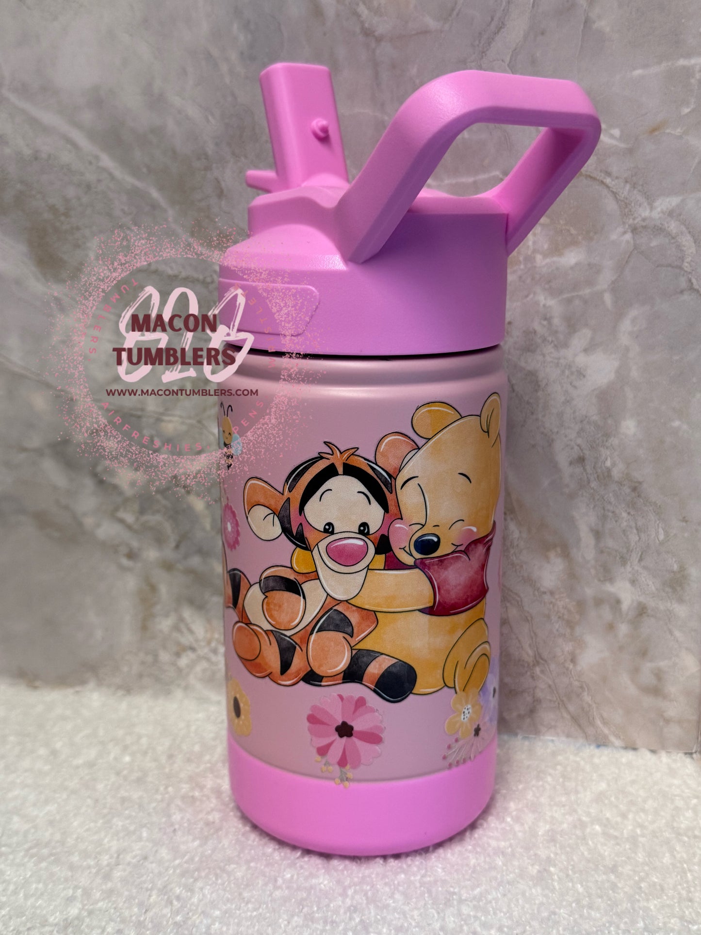 Winnie & Friends Stainless Steel Flip Top Water Bottle
