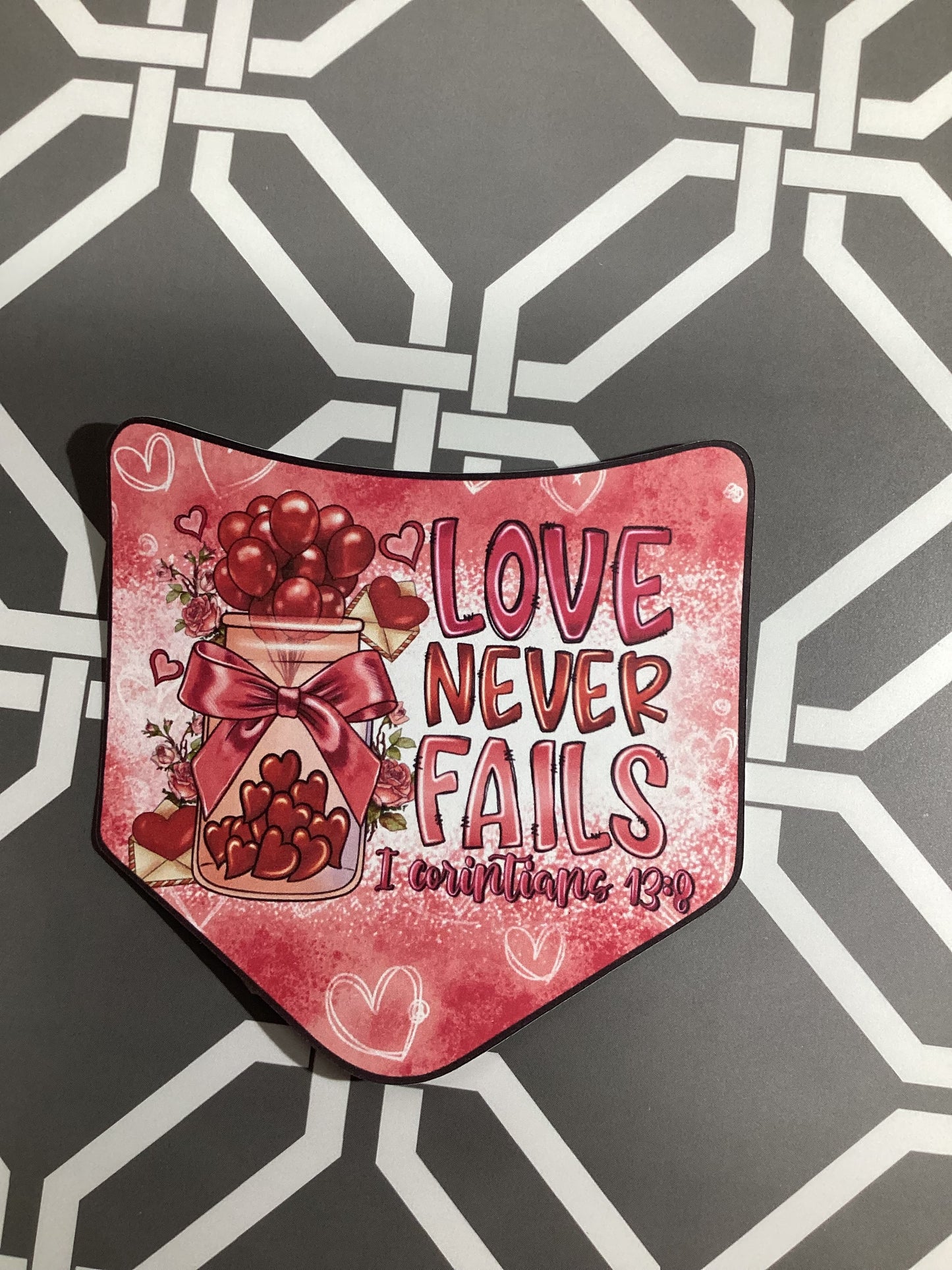 Valentines Pocket Cardstock Freshie Template