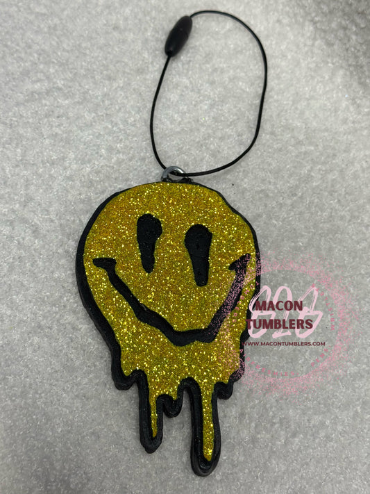 Dripping Smiley Face Freshie (VOLCANO CARBI BLUE)