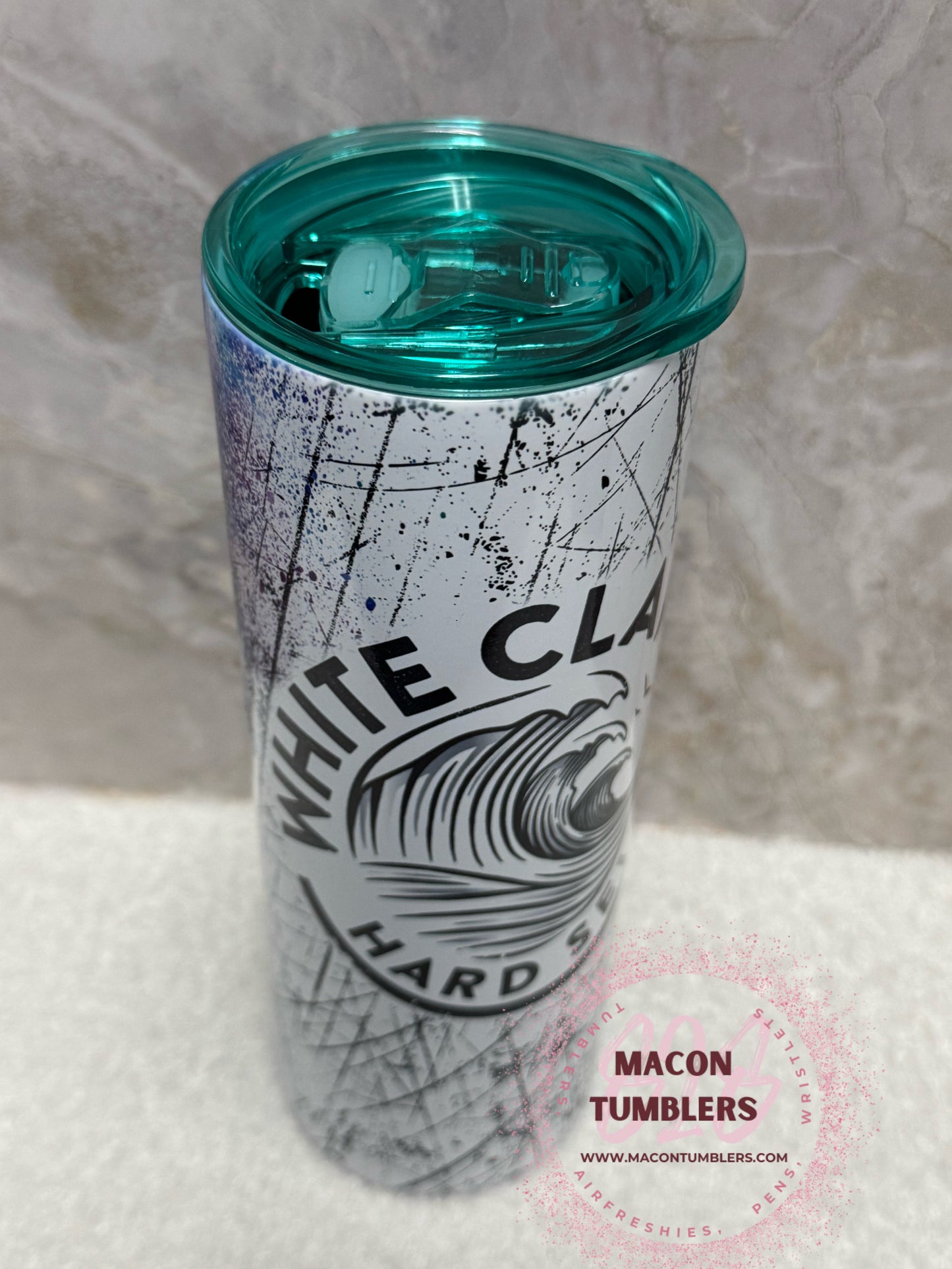 Spiked Seltzer Vibes 20oz Sublimation Tumbler | Retro Drink Inspired Cup 🍋✨