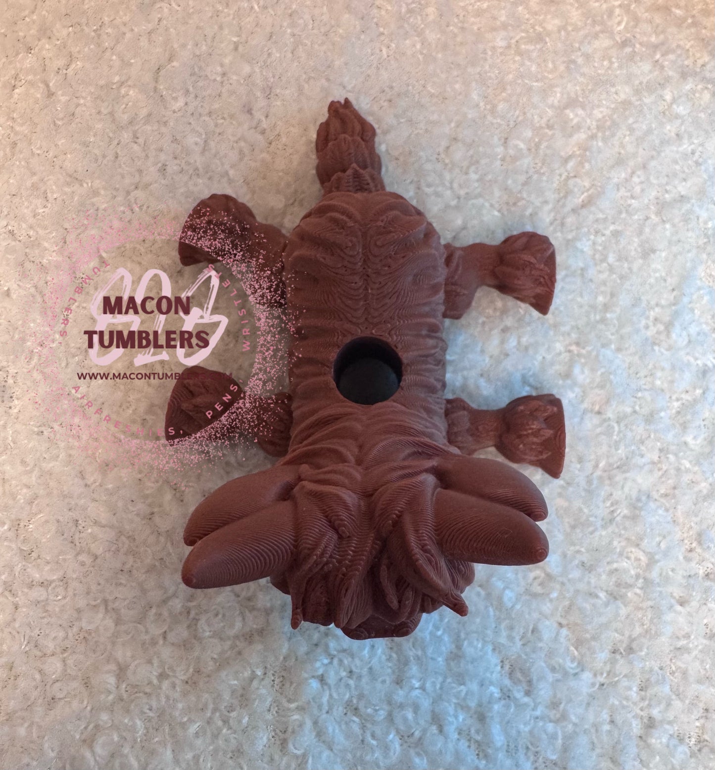 Highland Cow Flexi 3D Printed Straw Charm
