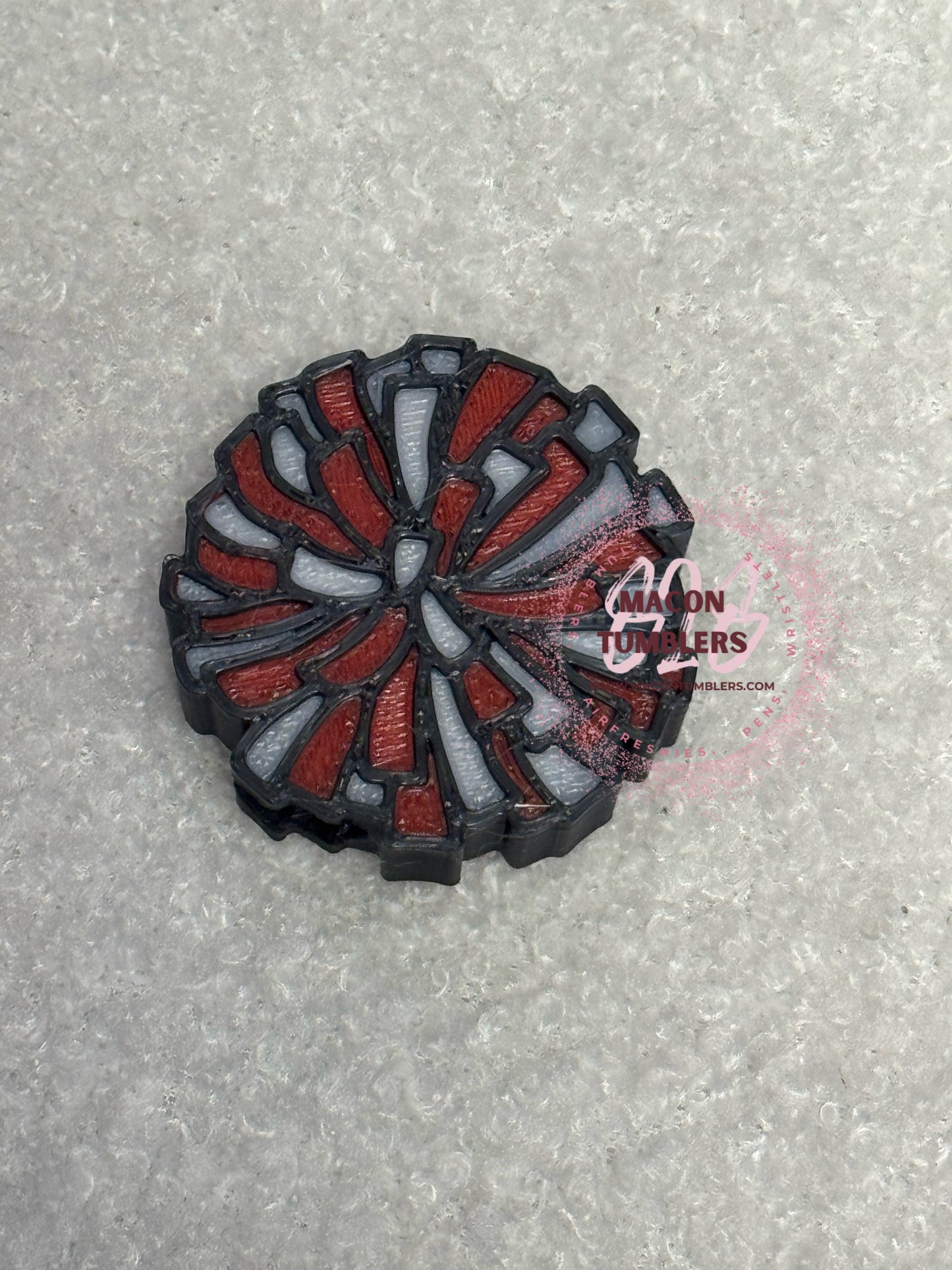 Football 3d printed straw charms