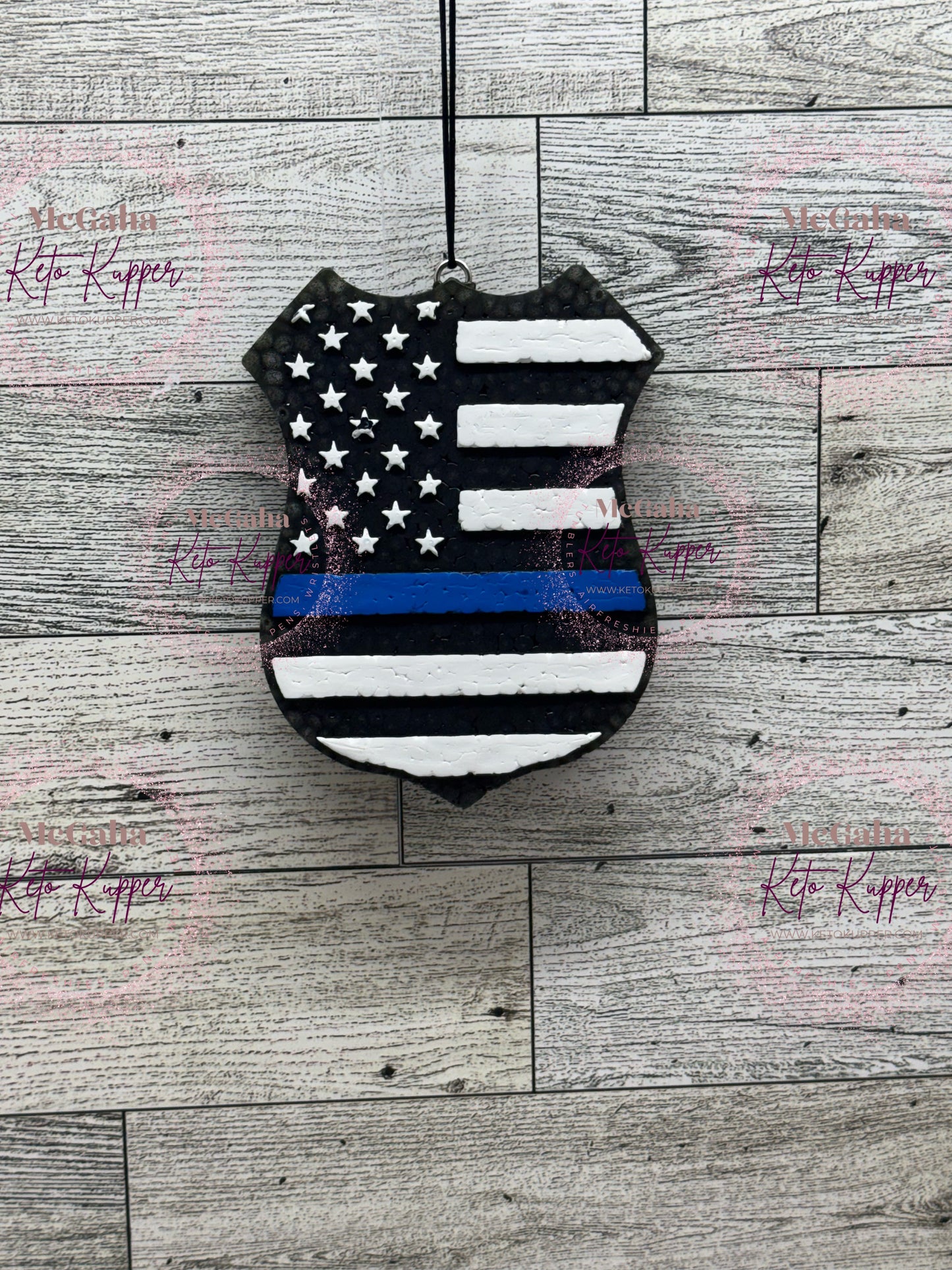 Badge w/Flag Air Freshie (URBAN COWBOY)