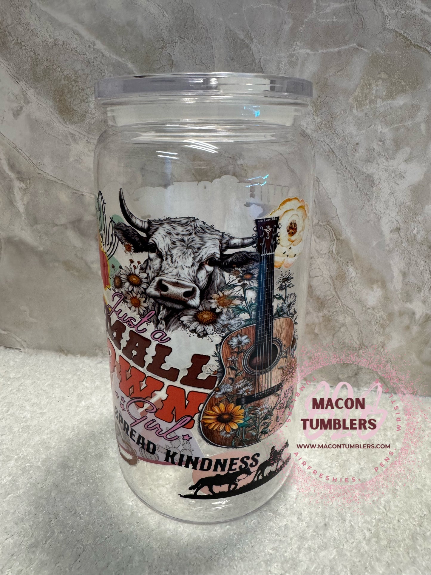 16oz Wild Soul Western Cowgirl Plastic Libbey Cup – Country Western Can Tumbler