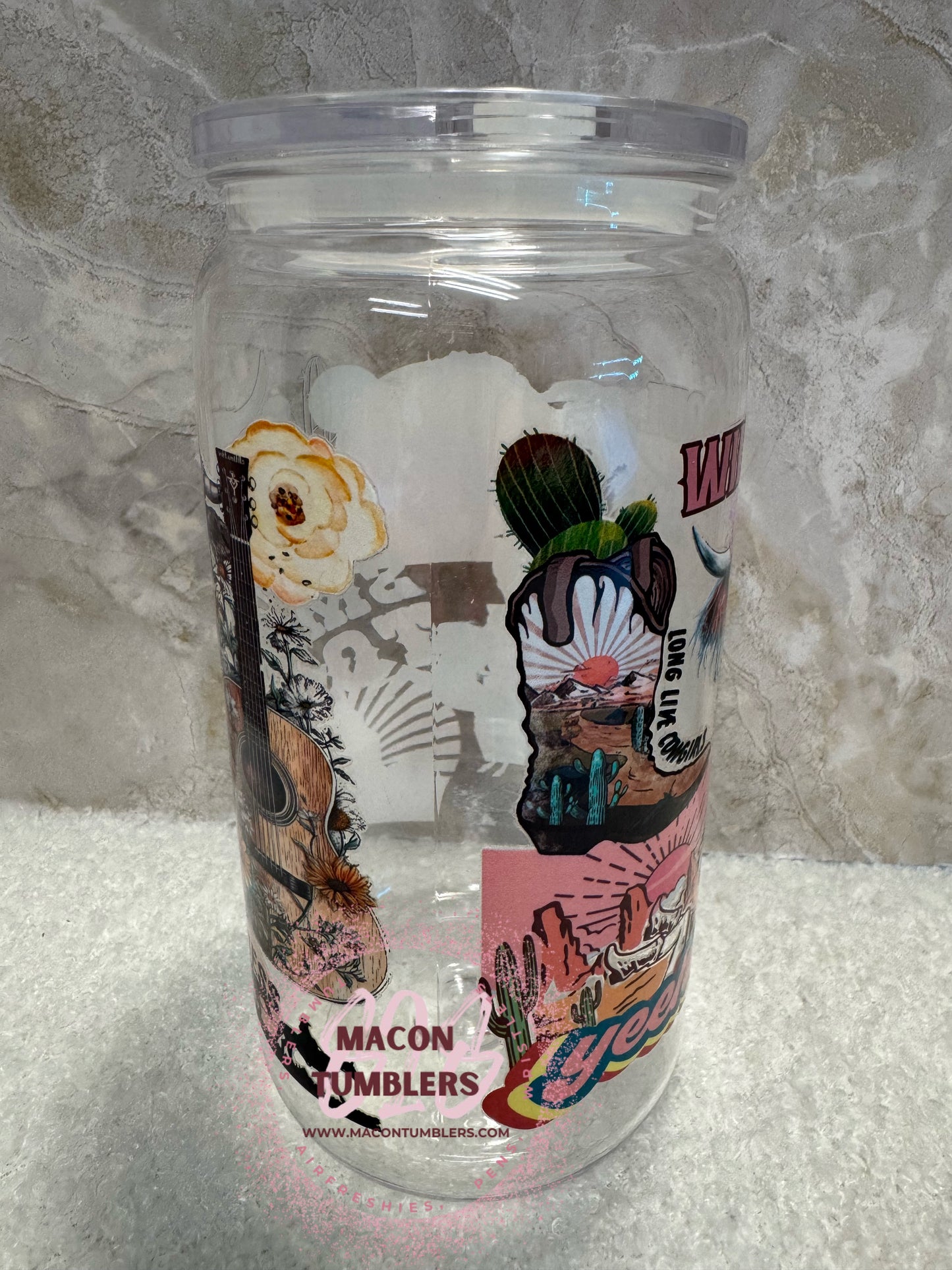16oz Wild Soul Western Cowgirl Plastic Libbey Cup – Country Western Can Tumbler