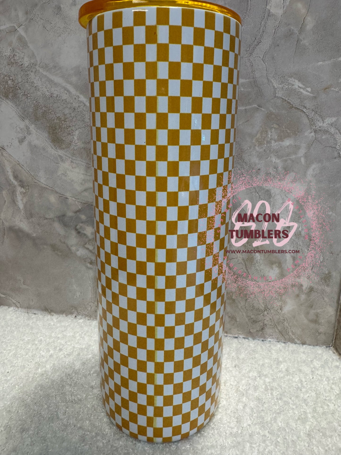 Summer Vibes Pineapple Tumbler – 20oz Skinny Sublimation Tumbler