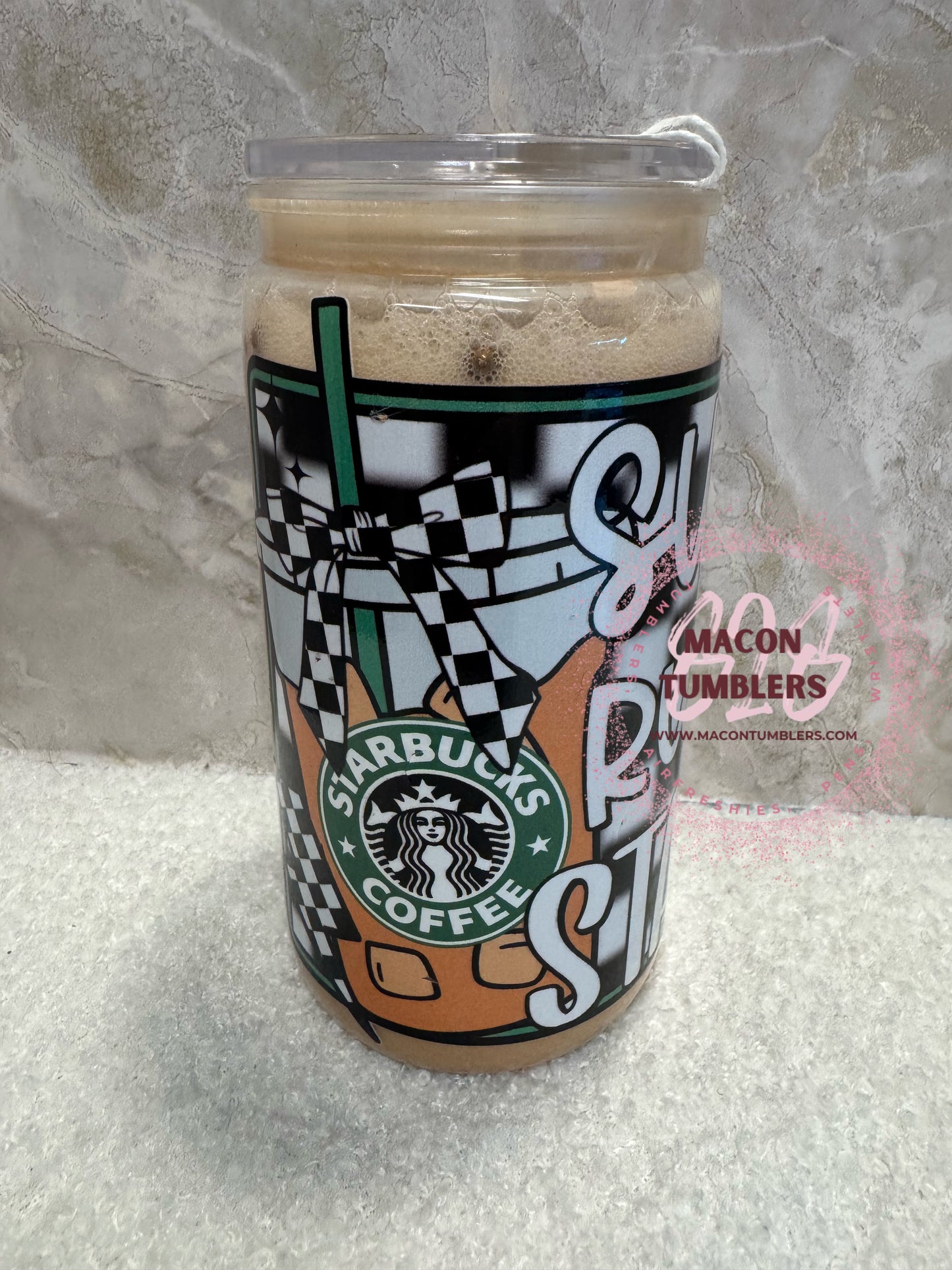 Coffee Look-Alike Snow Globe Tumbler – 16oz