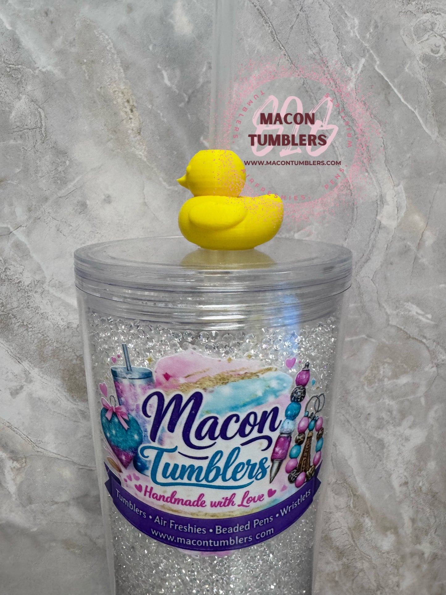 Yellow Duck Straw Charm