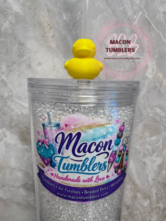 Yellow Duck Straw Charm